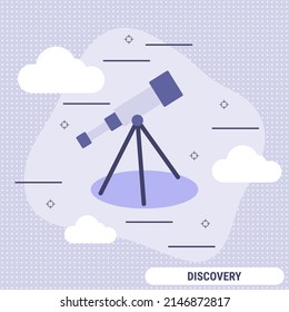 Discovery flat design style vector concept illustration