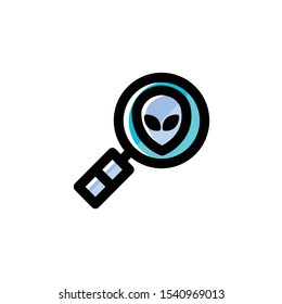 Discovery Icon , Alien Logo, Space Symbol .