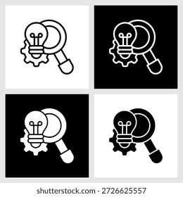 Discovery Icon with Black and White Background
