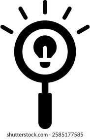 Discovery Icon Glyph Vector Illustration