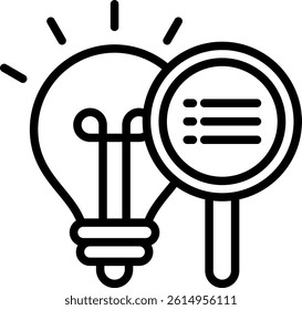 Discovery Icon Line Vector Illustration