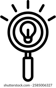 Discovery Icon Outline Vector Illustration