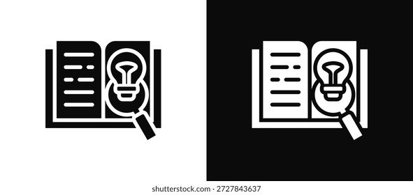 Discovery Icon Set Schwarz-Weiß