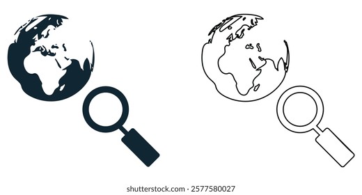 discovery icon vector, exploration, innovation, and new findings, science, research, and creative projects