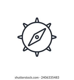 discovery icon. vector.Editable stroke.linear style sign for use web design,logo.Symbol illustration.