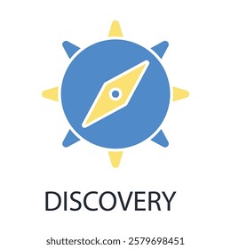 discovery icon. vector.Editable stroke.linear style sign for use web design,logo.Symbol illustration.