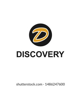 discovery letter d logo template design vector