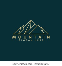discovery logos with mountain peak. Emblem for  Adventure Gear ,tour operators, Travel Agencies. Expedition symbol for Banners, T-shirts, Posters. Vector illustration