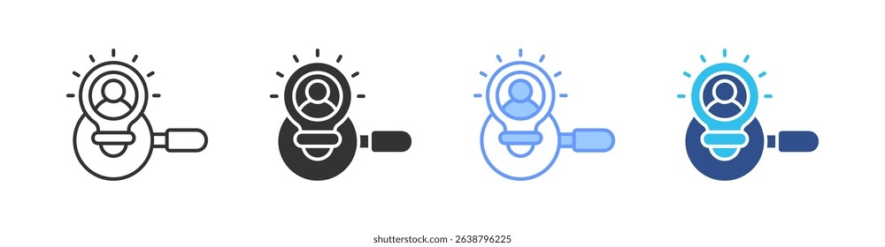 Discovery Multi Style Icon Set Vector