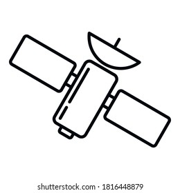Discovery satellite icon. Outline discovery satellite vector icon for web design isolated on white background