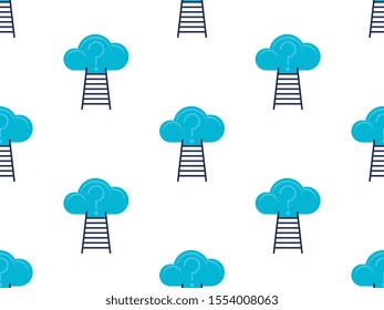 Discovery seamless pattern design, Repeat textile design. Fabric print.