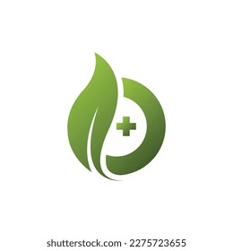 logotipo de wellness de descubrimiento, logotipo de wellness, además de elementos de signos y hojas