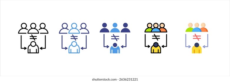 Discrimination Multi Style Icon Set