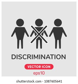 Discrimination Symbol Vector Icon Illustration For Web And Mobile App.Ui/Ux.