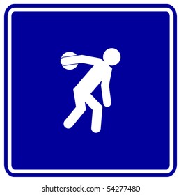 discus or disk throw sign