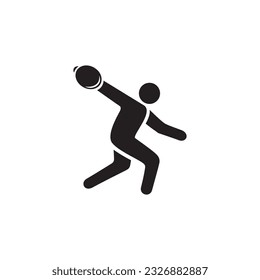 discus throw  icon symbol sign vector