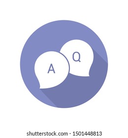 Discuss flat icon. vector illustration logo template.