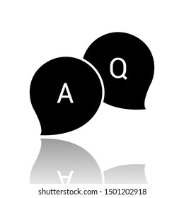 Discuss glossy icon vector illustration logo template