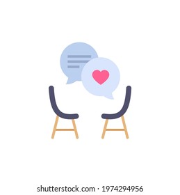 Discuss icon in vector. Logotype