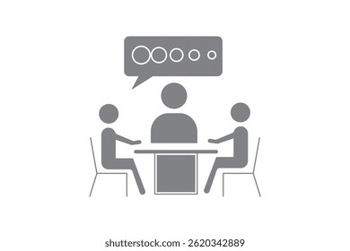 Discuss, meeting icon ,color icon