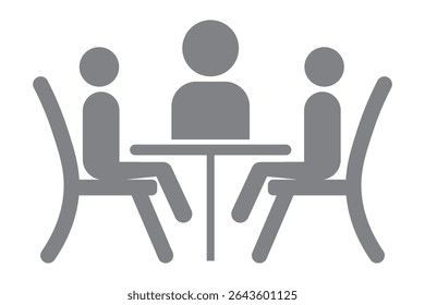 Discuss, meeting icon. Offline business Conversation or Discussion Icon. 
