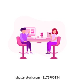 Discuss Time Illustration, Sharing And Collaboration With Partner Work