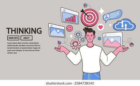 Discussion of business people. businessman discuss social network, news, social networks, chat, dialogue speech bubbles. Social Media Online Connection Concept. Vector illustration in flat cartoon.