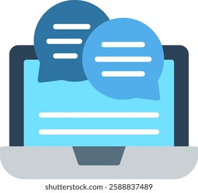 Discussion Flat Illustration Vector Design