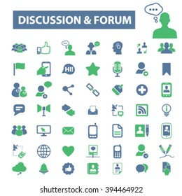 Diskussionsforum-Symbole
