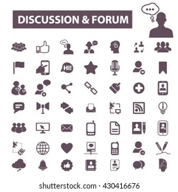 discussion forum icons
