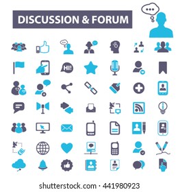 discussion forum icons