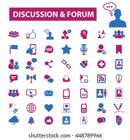 discussion forum icons