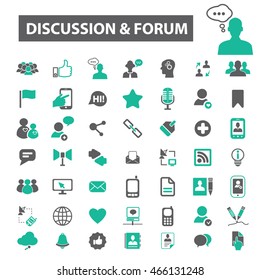 discussion forum icons