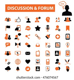discussion forum icons