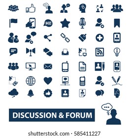 discussion forum icons