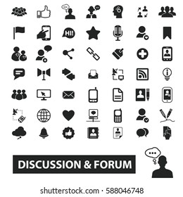discussion forum icons
