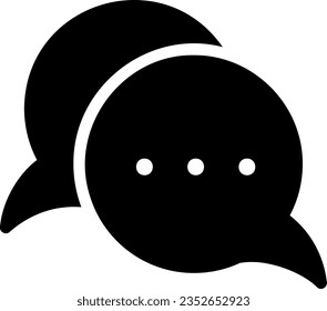 vector de ilustración de icono de glifo de discusión