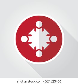 Discussion Group Icon Design Template Element