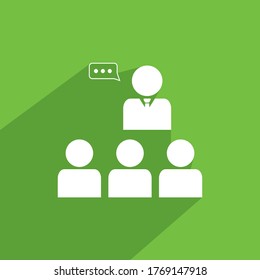 icono de discusión, vector de icono de negocio