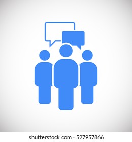 Discussion icon, debate