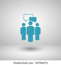 Discussion icon, debate