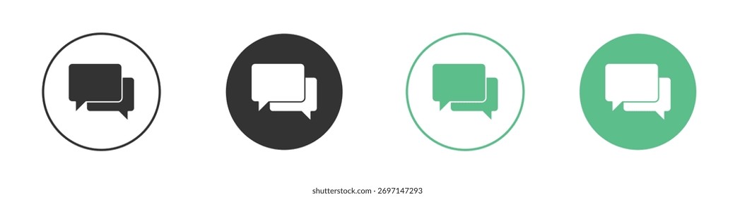 Icono de discusión para diseño y Web.