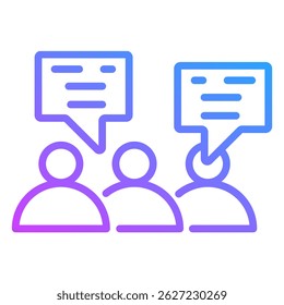 Elemento De Ícone De Discussão Para Design