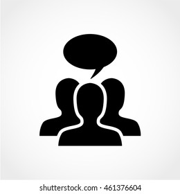 discussion Icon Isolated on light Background