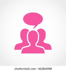 discussion Icon Isolated on light Background