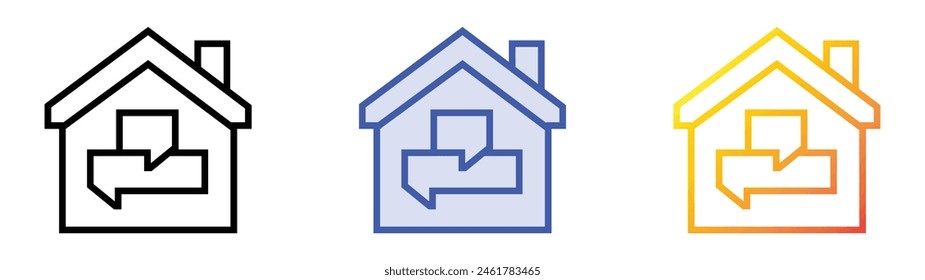 icono de discusión. Diseño de estilo de relleno lineal, azul y degradado aislado sobre fondo blanco