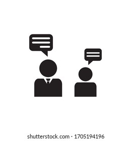 ICONO DE DISCUSIÓN , VECTOR DEL ICONO DE REUNIÓN
