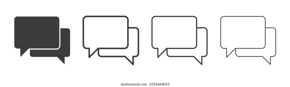Discussion icon pack. vector illustration