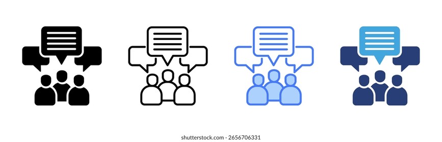Discussion icon sheet multiple style collection