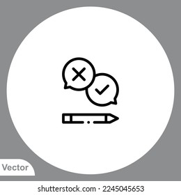 Discussion icon sign vector,Symbol, logo illustration for web and mobile